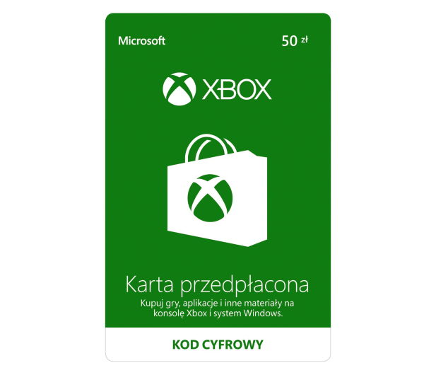 Microsoft Karta przedplacona Xbox 50 PLN - 1442556 - zdjęcie